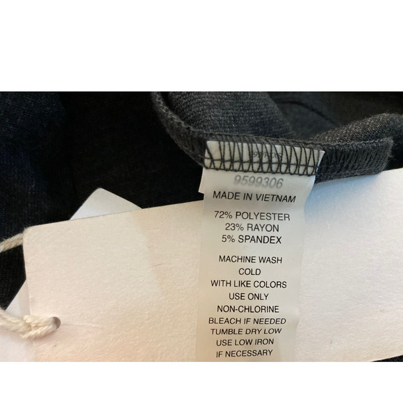 Two by Vince Camuto Back Seam Leggings Size PXXS/Petite 2XS in Dark Grey NWT - Picture 7 of 7